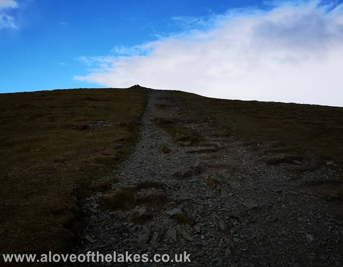 Heading towards Skiddaw Lesser Man
