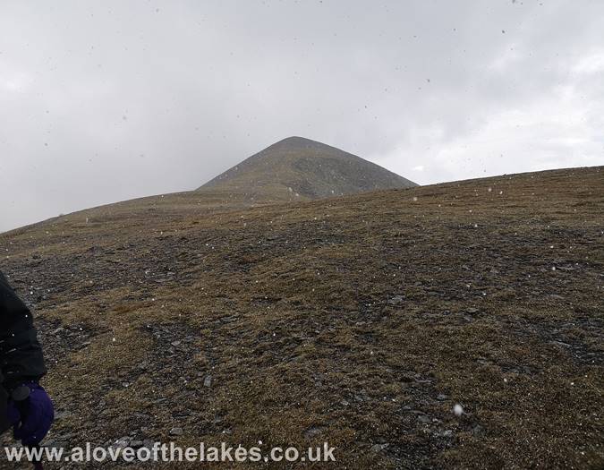 Looking back to Skiddaw North Top