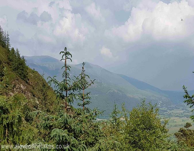 Looking across to the alternative path