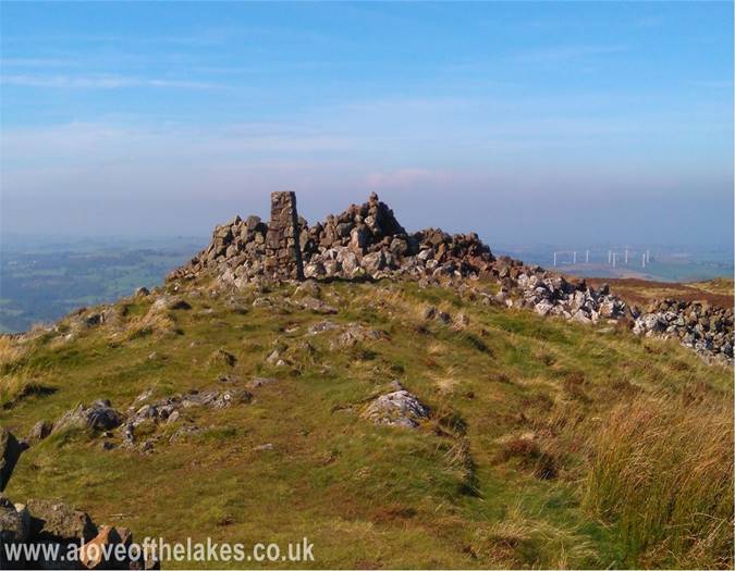 The summit Trig column