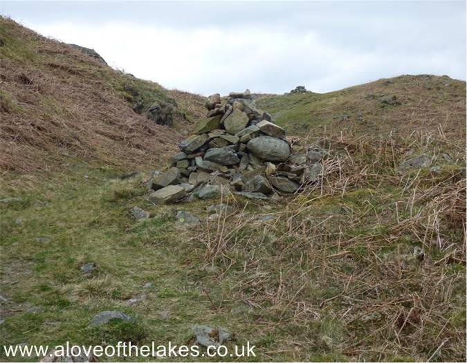 A marker cairn