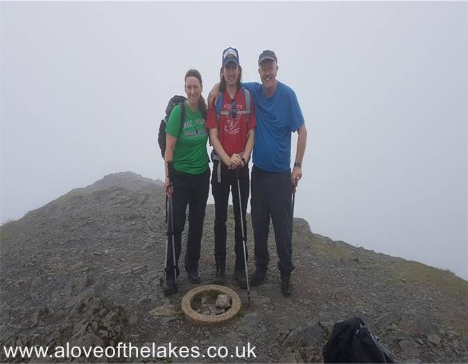 The three of us on the summit of Blencathra