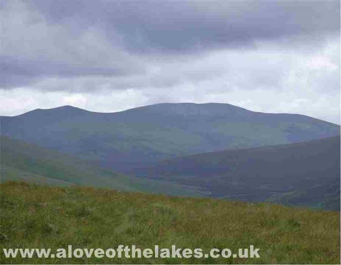 Looking towards Blencathra from the ridge