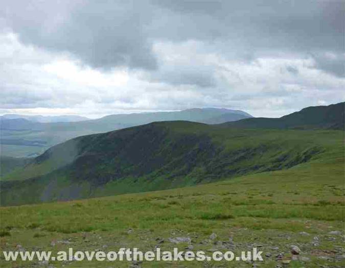 Looking across to Bannerdale Crags