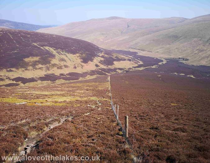 Looking back down from the steep climb