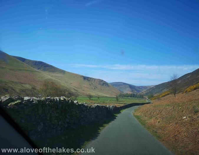 The Mosedale valley road