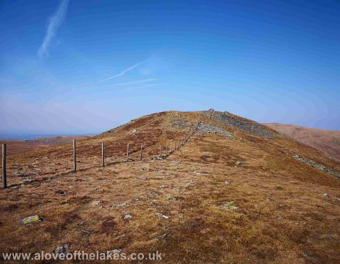 The ridgeline to the summit