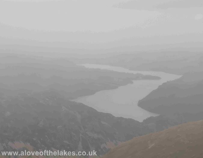 On the summit of Catstye Cam