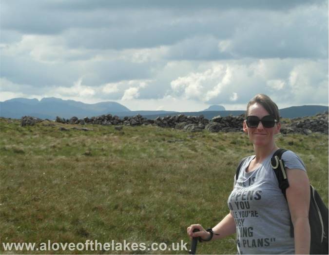 Looking towards the Scafells and Great Gable