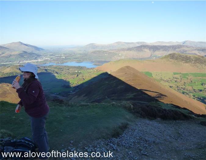 Causey Pike in shadow