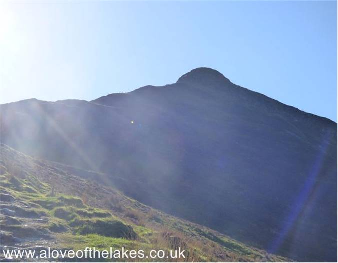 The bobbly bit on Causey Pike