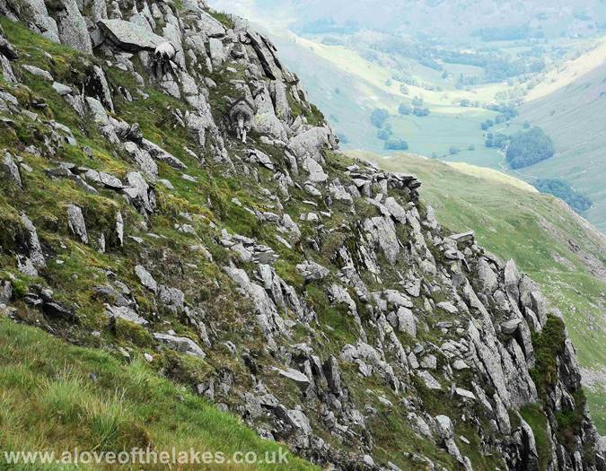 The crags of Ruthwaite Cove