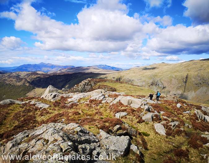Looking down the ridge line