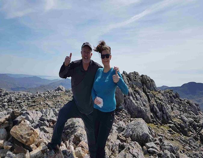 Briony on her way to her 100th fell