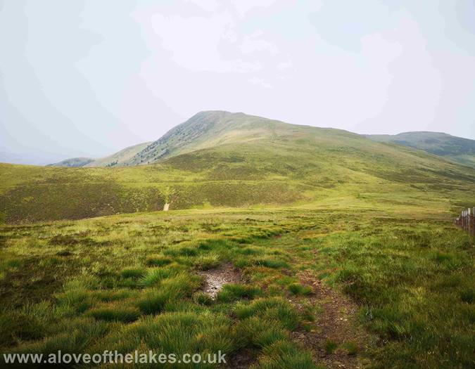 Looking back to Blake Fell