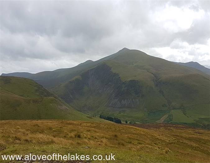 Looking back to Skiddaw North Top
