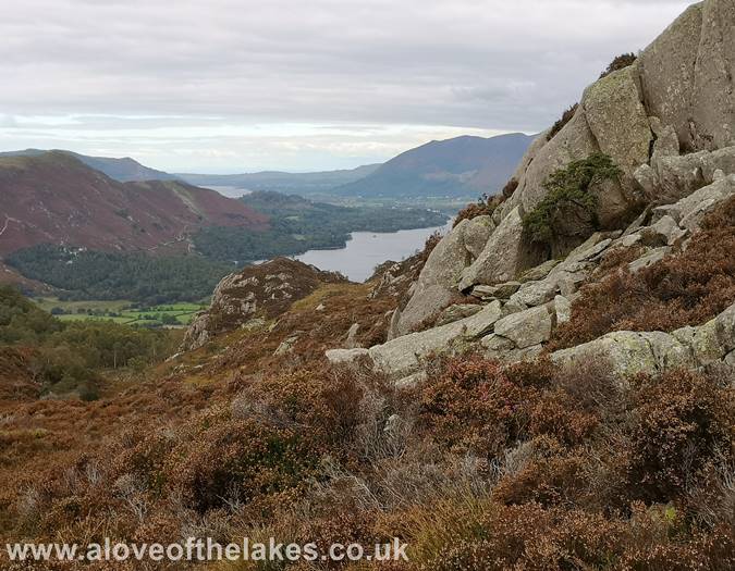 Derwent Water from the summit approach