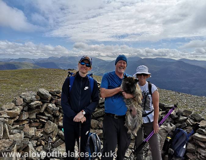 On the summit of Grasmoor