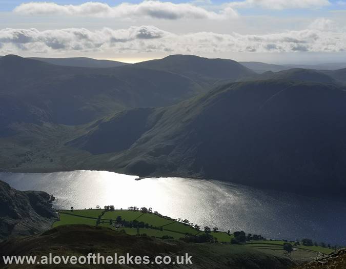 Looking down on Crummock Water