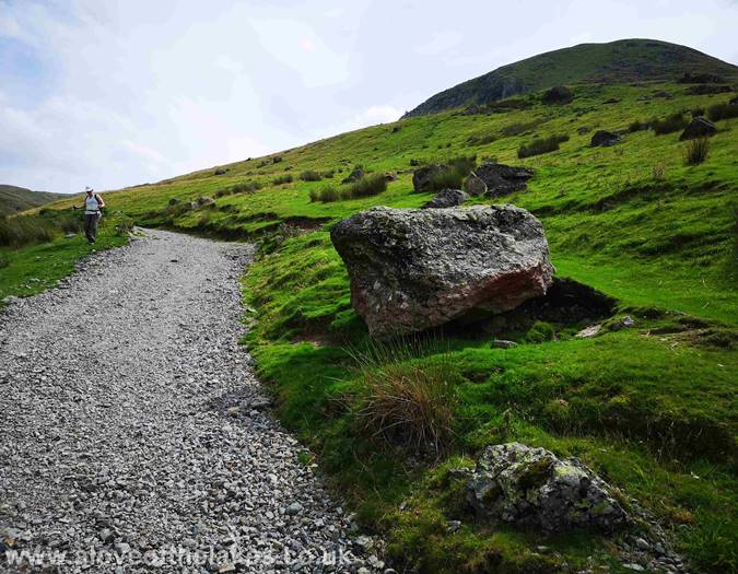 The prominent boulder