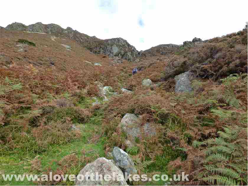 Heading up Rake Beck