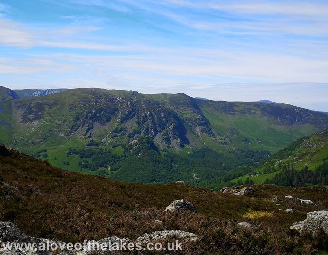 Looking towards the Maiden Moor ridgeline