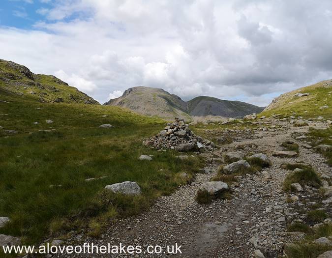 The path is cairned