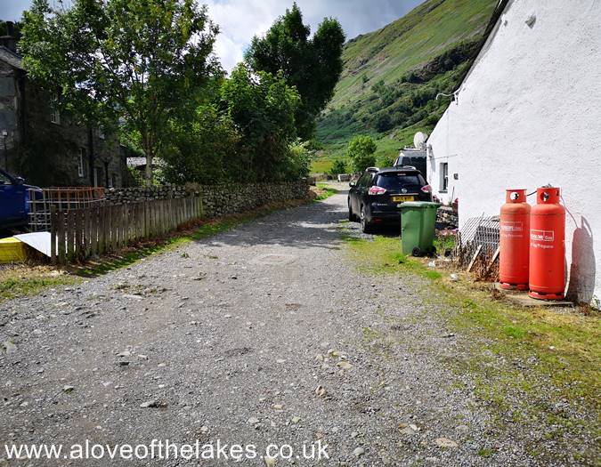 The path through the farmyard