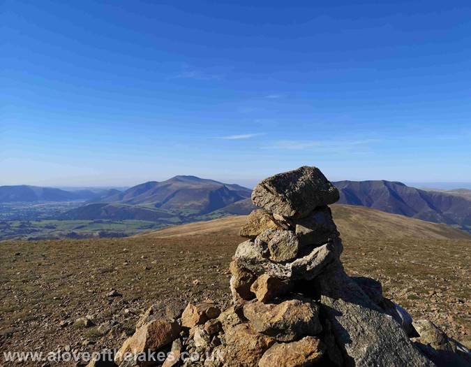 The summit cairn