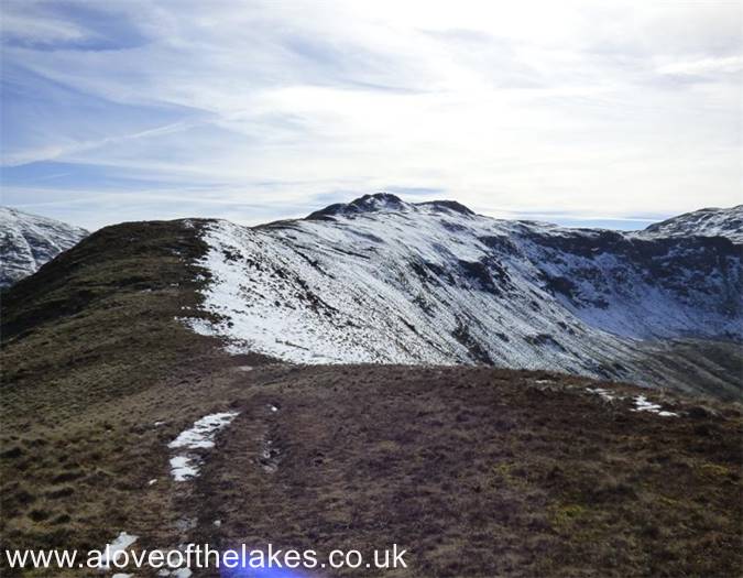 The connecting ridge to Little Hart Crag
