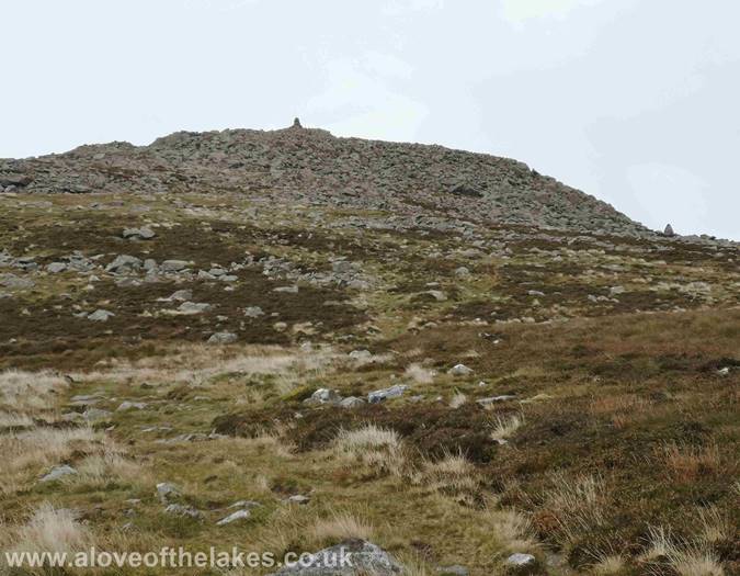 Approaching the summit of Carrock Fell
