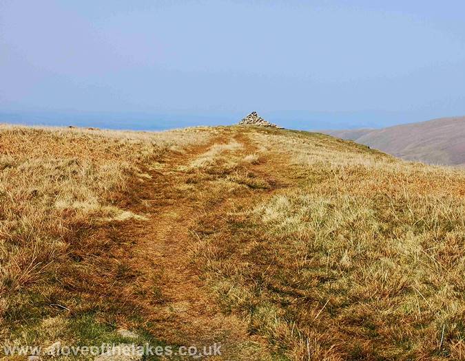 A summit cairn