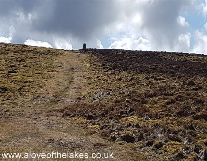 The summit Trig point