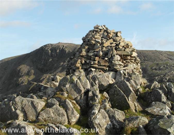 The summit cairn on Lingmell
