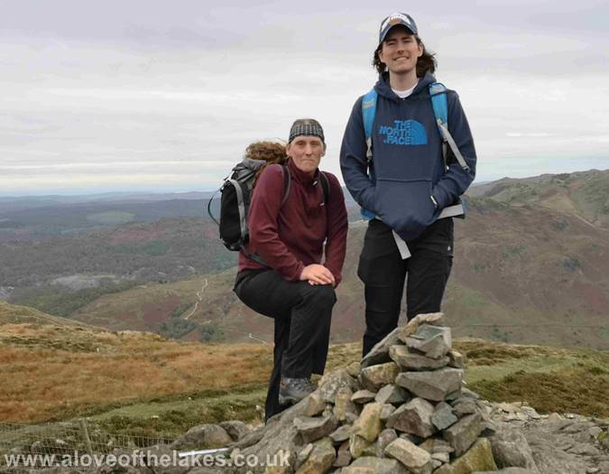 On the summit of Lingmoor Fell