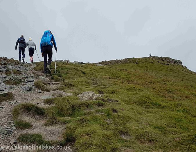 The steep path to Skiddaw Little Man