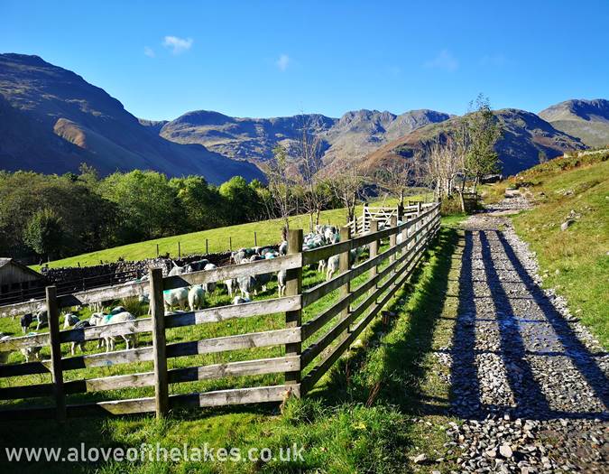 The start of the Mickleden path