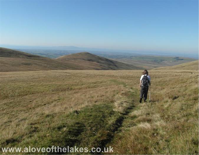 Heading off down the bridleway to Longlands Fell