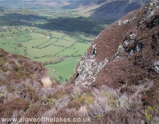 Scrambling up the gulley