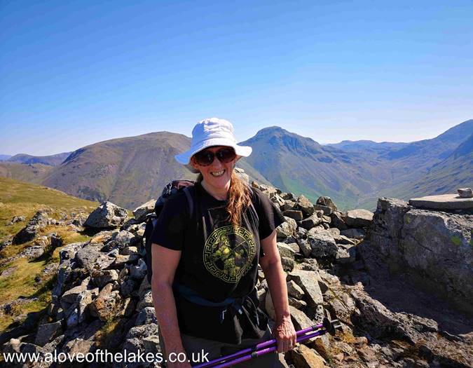The summit cairn on Yewbarrow