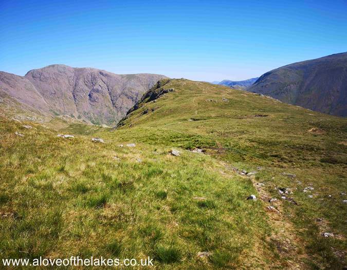Looking towards Yewbarrow North top