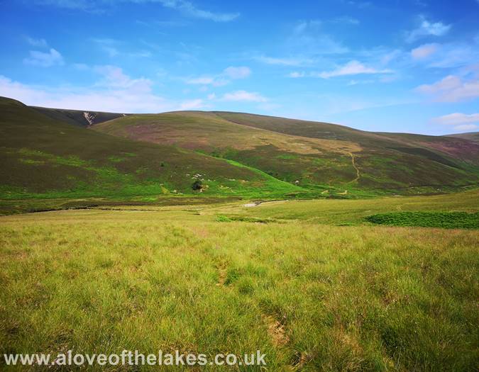 Looking back to the Cumbria Way
