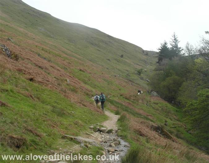The start of the climb
