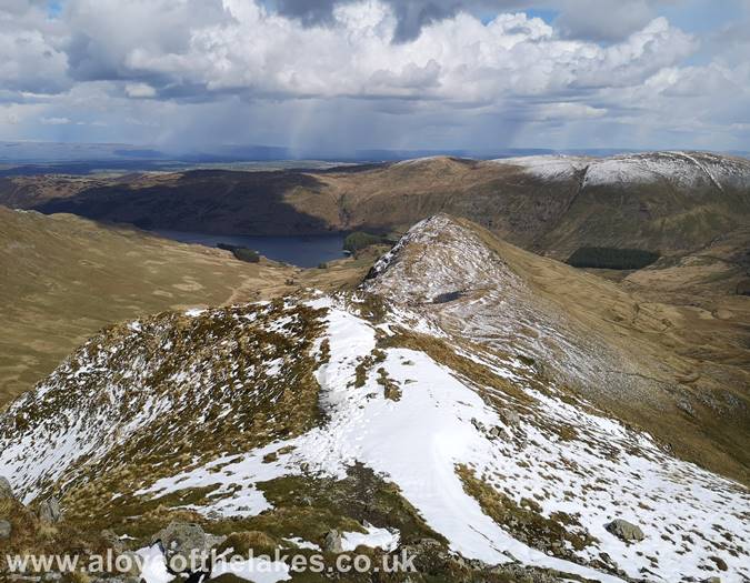 Looking back down the ridge