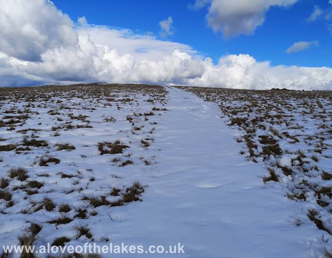 The snow covered path