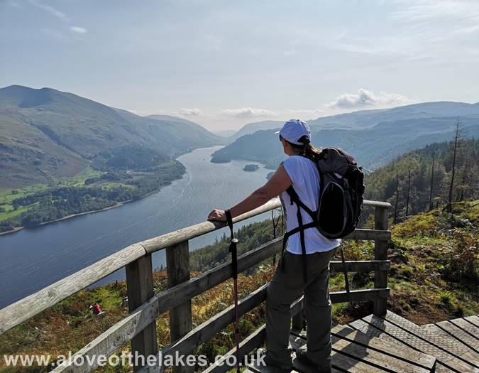 Sue takes in the wonderful view