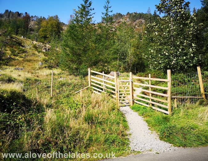Through the hand gate