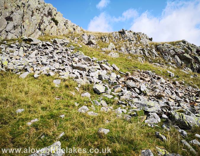 A band of crags