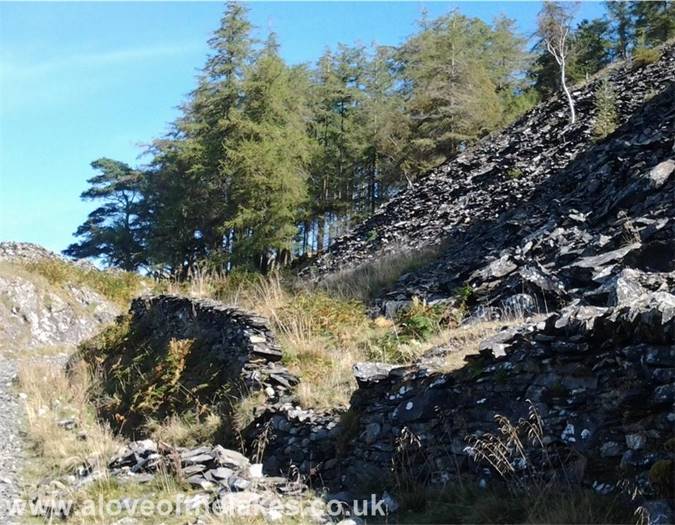 The remnants of Applethwaite quarry