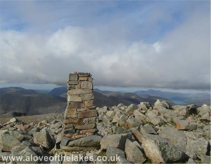 The summit trig point